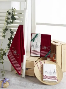 Darymex Ręcznik Bawełniany Haft 3138 V8 New Year Happy Kpl. 2x40x60