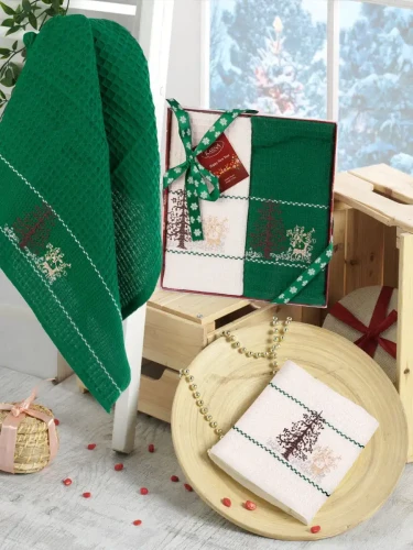 Darymex Ręcznik Bawełniany Haft 3138 V6 New Year Happy Kpl. 2x40x60 (1).webp
