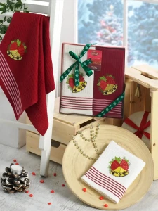 Darymex Ręcznik Bawełniany Haft 3138 V5 New Year Happy Kpl. 2x40x60