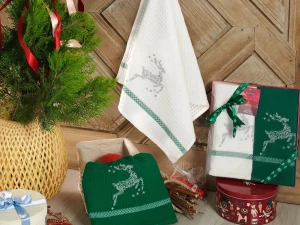 Darymex Ręcznik Bawełniany Haft 3138 V2 New Year Happy Kpl. 2x40x60