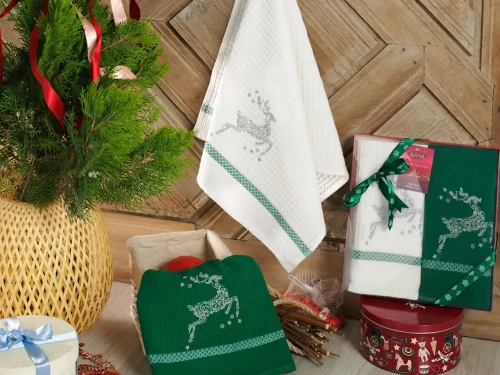Darymex Ręcznik Bawełniany Haft 3138 V2 New Year Happy Kpl. 2x40x60.webp