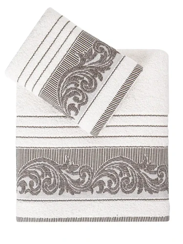 Darymex Ręcznik Bawełniany Frotte Mervan 3735 Cream Kpl. 50x90 + 70x140 (1).webp