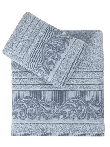 Darymex Ręcznik Bawełniany Frotte Mervan 3735 Blue Kpl. 50x90 + 70x140 (1).webp