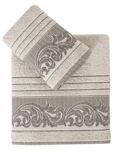 Darymex Ręcznik Bawełniany Frotte Mervan 3735 Beige Kpl. 50x90 + 70x140.webp