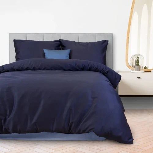 Darymex Pościel Satyna Bawełniana Ciemny Granat 026 SATYNLOVE (1).webp