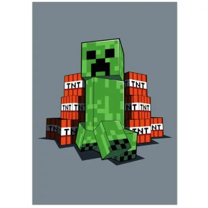 Darymex Koc Polarowy Minecraft Creeper 100x150