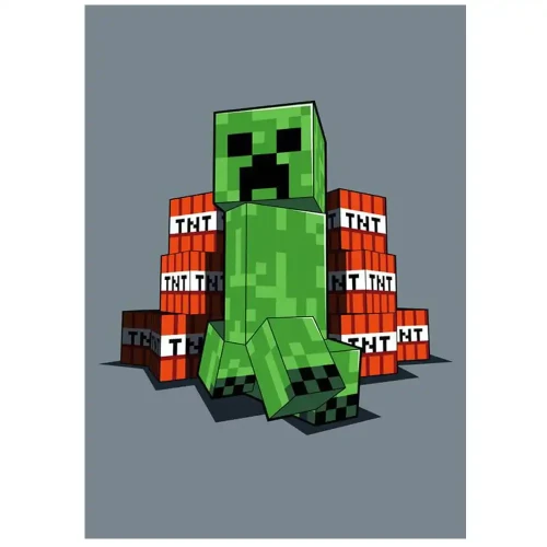 Darymex Koc Polarowy Minecraft Creeper 100x150.webp