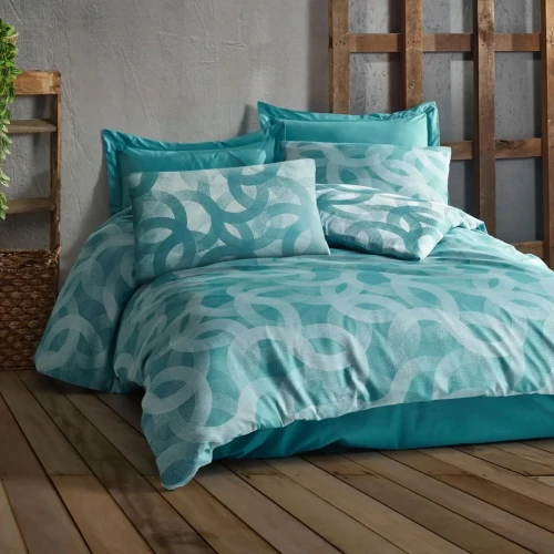 Darymex Pościel Bawełniana Spoty Turquoise COTTONLOVE JACQUARD (1).webp