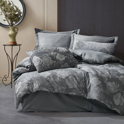 Darymex Pościel Bawełniana Flory Grey COTTONLOVE JACQUARD (1).webp