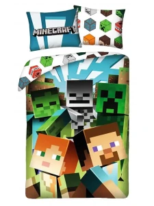 HALANTEX Pościel Bawełna Minecraft 140x200