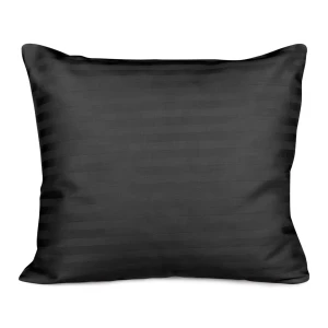 Darymex Poszewka Satyna Bawełna Cizgili Black 70x80