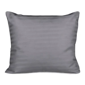 Darymex Poszewka Satyna Bawełna Cizgili Anthracite 70x80