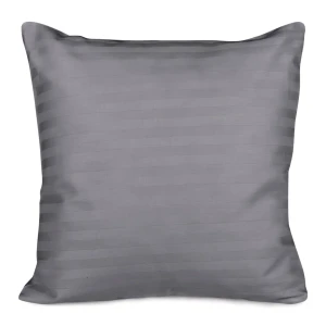 Darymex Poszewka Satyna Bawełna Cizgili Anthracite 40x40