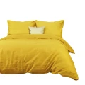 Darymex Pościel Satyna Bawełniana Cizgili Mustard EXCLUSIVE (2).webp