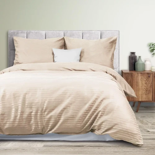 Darymex Pościel Satyna Bawełniana Cizgili Capuccino EXCLUSIVE (1).webp