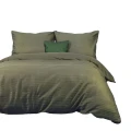 Darymex Pościel Satyna Bawełniana Cizgili Olive Green EXCLUSIVE (2).webp
