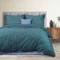 Darymex Pościel Satyna Bawełniana Cizgili Turquoise (1).webp