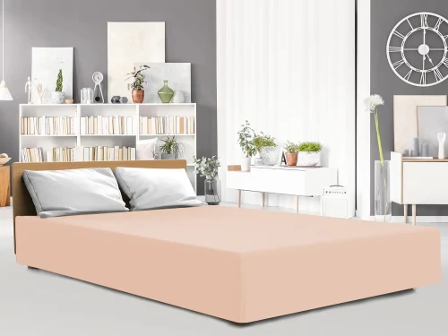 Darymex Prześcieradło Jersey Elastan Z Gumką Różowe (1).webp