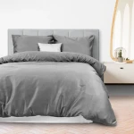 Darymex Pościel Satyna Bawełniana SZARA 180X200