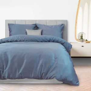 Darymex Pościel Satyna Bawełniana NIEBIESKA 160X200