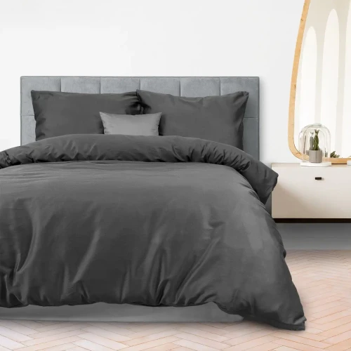 Darymex Pościel Satyna Bawełniana CIEMNO SZARA (1).webp