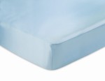 KLARA Prześcieradło Jedwabne Z Gumką 200x220 Niebieskie