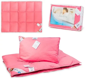 AMZ BABIES BASIC+ komplet dziecięcy puch 70% (kołderka i poduszka) 100x135 + 40x60 2 szt. RABAT 10%