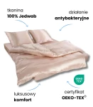 KLARA Pościel Jedwabna 140x200 Beżowa 5