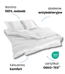 KLARA Pościel Jedwabna 140x200 Biała 5