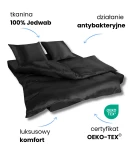 KLARA Pościel Jedwabna 140x200 Czarna 5