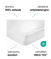 KLARA Prześcieradło Jedwabne Z Gumką 200x220 Białe 5
