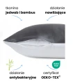 KLARA Poszewka Jedwabna 50x60 Ciemnoszara Z Bambusem 5