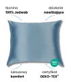 KLARA Poszewka Jedwabna 50x70 Niebieska 6
