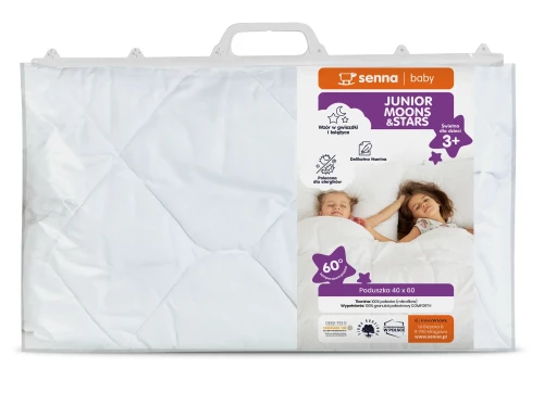 INTER WIDEX Poduszka Junior MOONS & STARS Biała