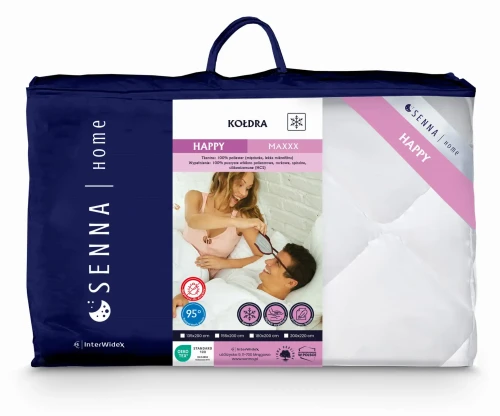 INTER WIDEX Kołdra HAPPY Maxxx Biała
