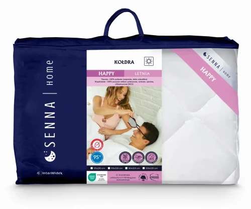 INTER WIDEX Kołdra HAPPY Letnia Biała